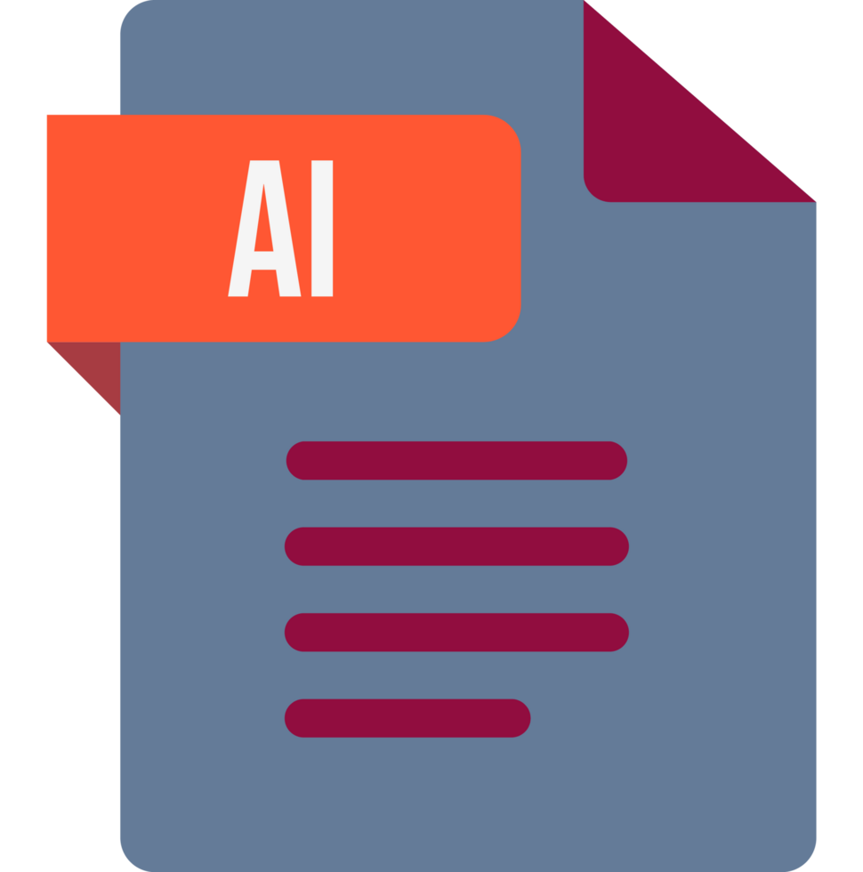 Ai Icon Outrageous Orange And Rose Fill Color png