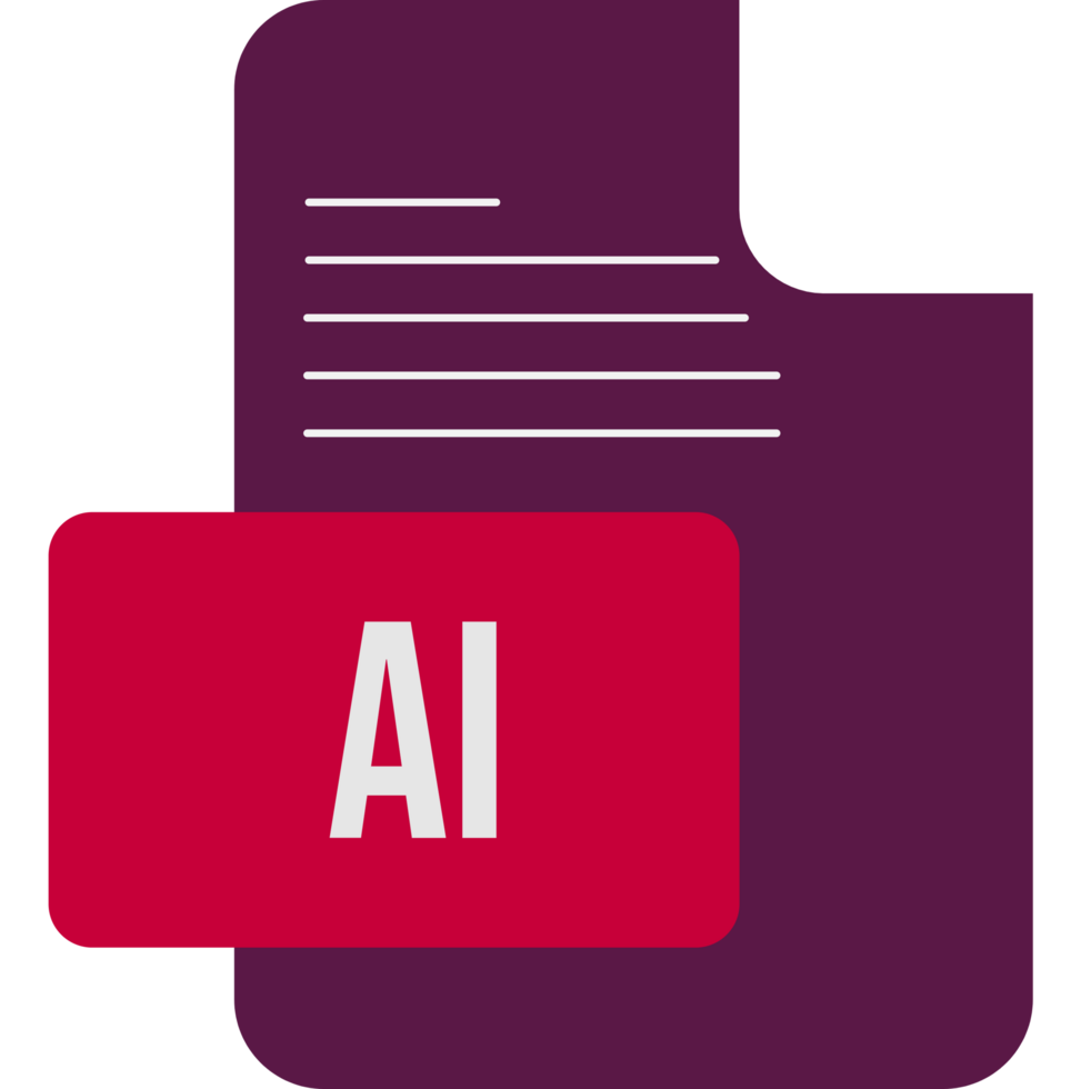 Ai icon with ai file png