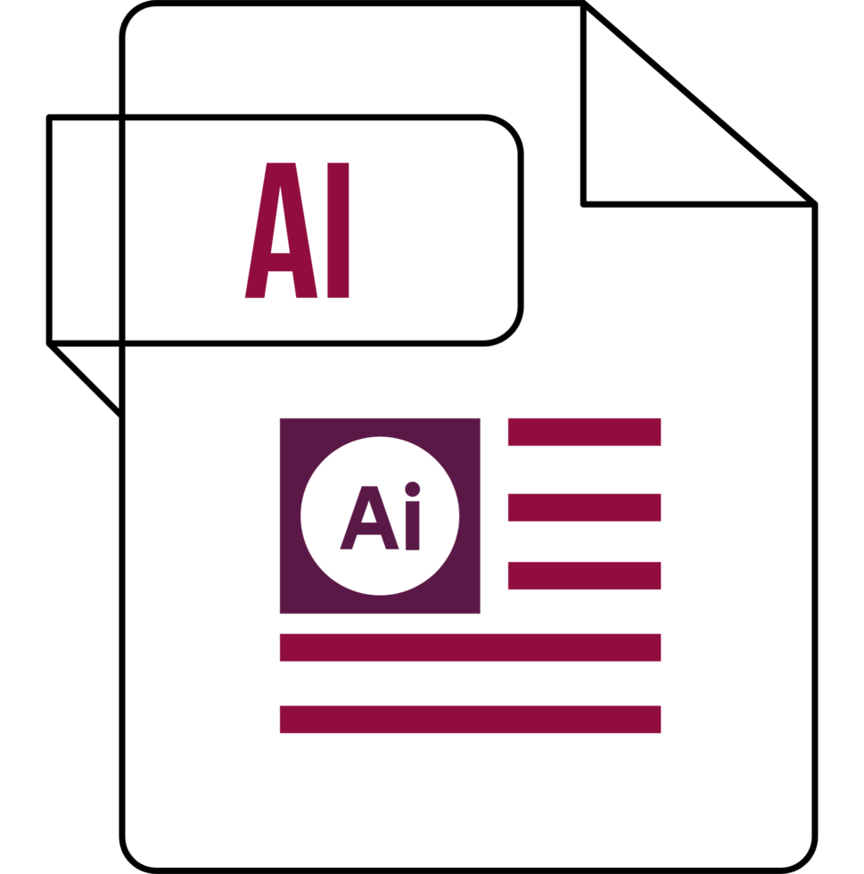 Ai Icon Rose Bud Cherry Thick Outline png