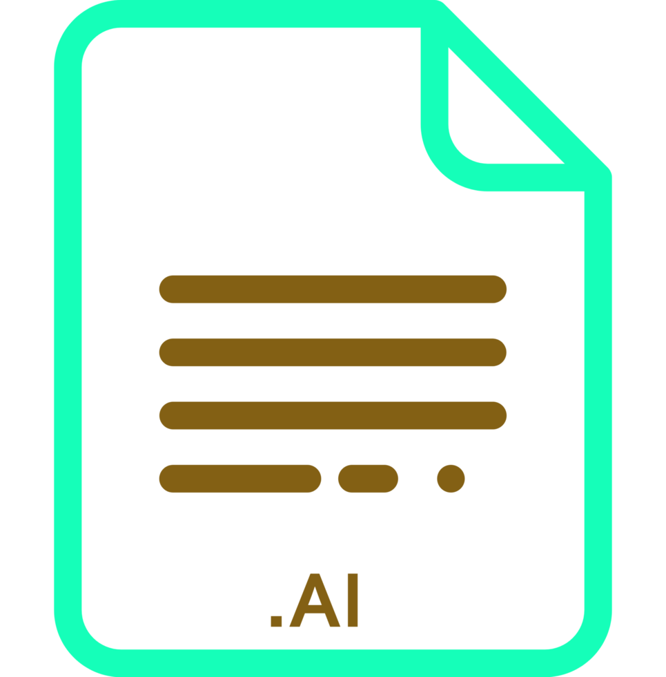 Ai Doted And Dashed Icon Inside Transparent png