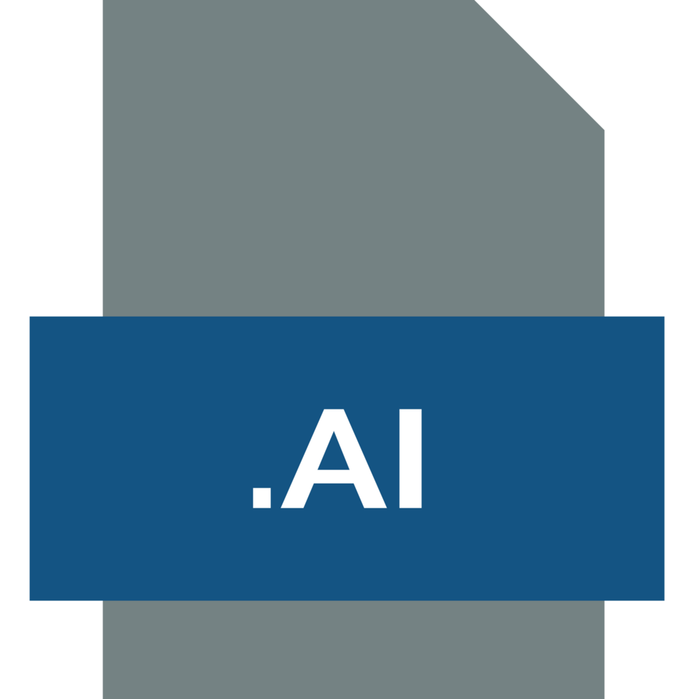 Ai File Extension Icon Fill Crisp Corners With Symbol png
