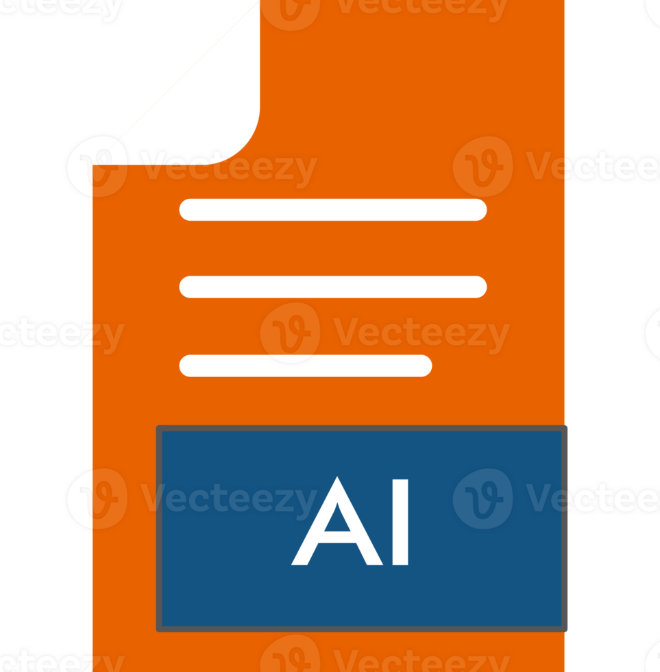 Ai File Format Icon Outline And Fill png