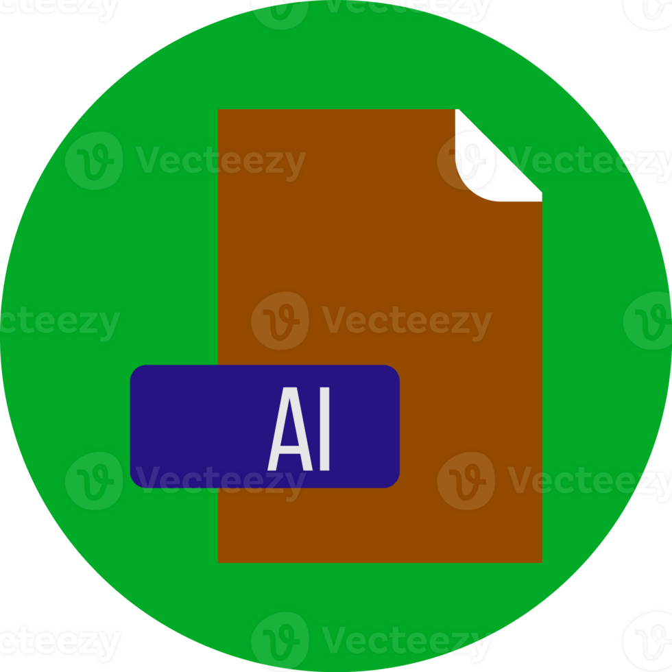Ai File Format Icon Rounded Circle Bg png
