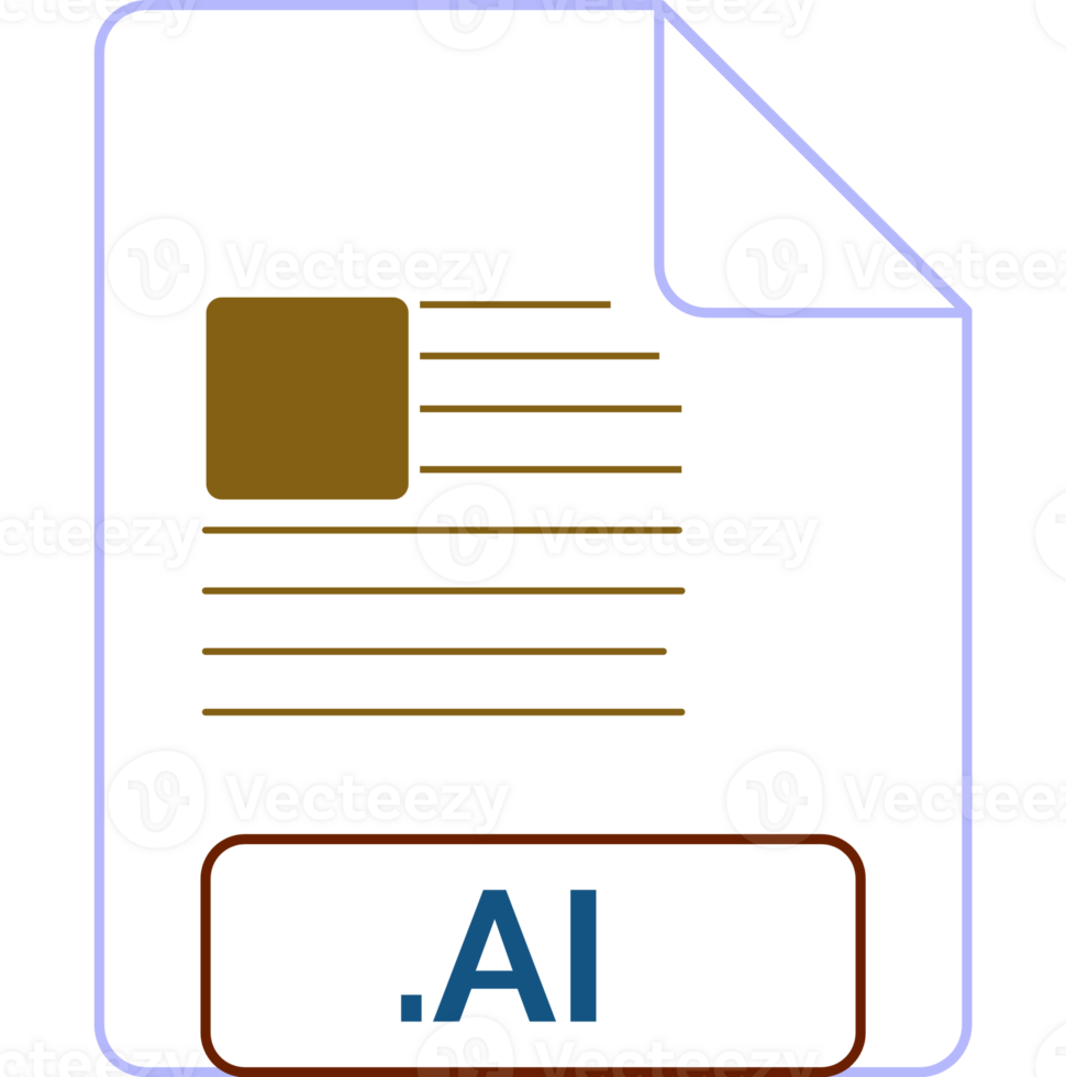 Ai File Icon Little Lines Outline png