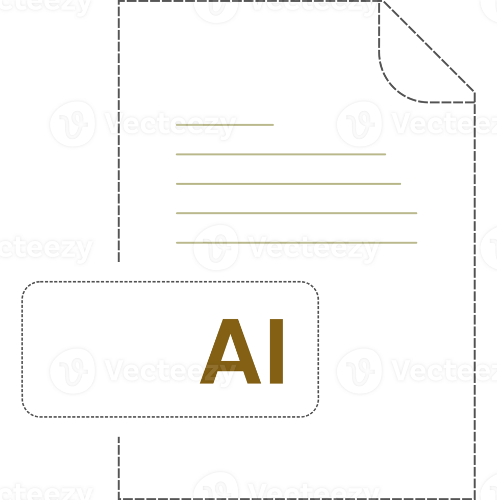 Ai Icon Black Dashed Outline V1 png