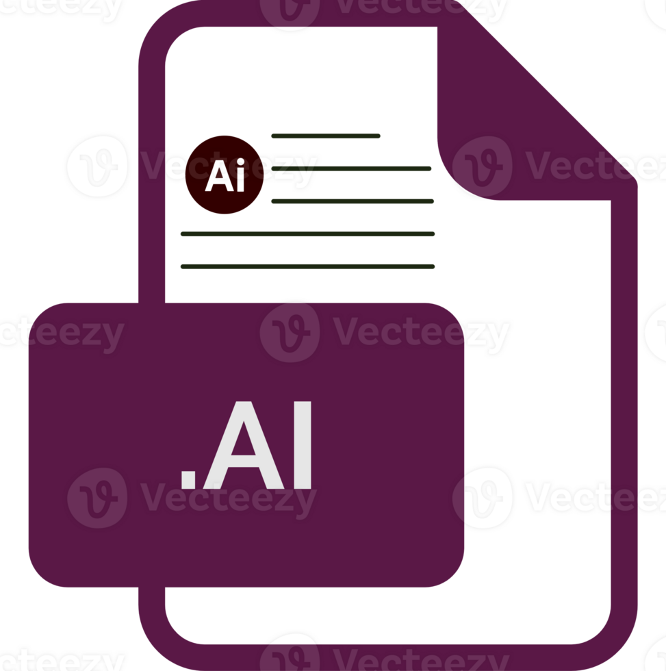 Ai File Extension Icon Wine Berry Fill Rounded Corners png