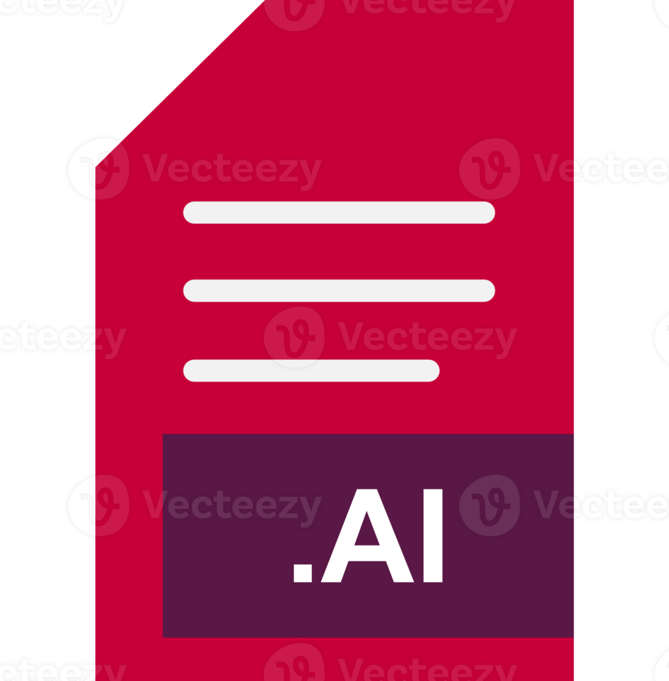 Ai File Extension Icon Outrageous Orange Fill png