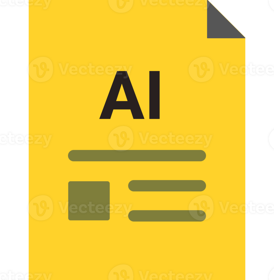 Ai With Deep And Minimal Colors And Folded Icon png