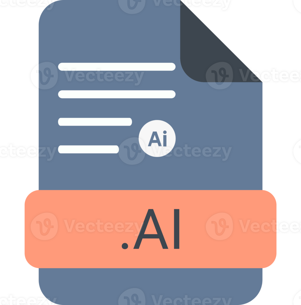 Ai File Extension Icon With Symbol png