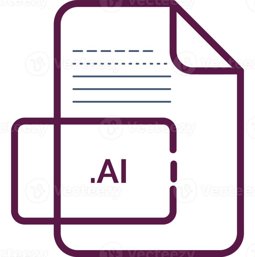 Ai File Extension Icon Wine Berry Fill png