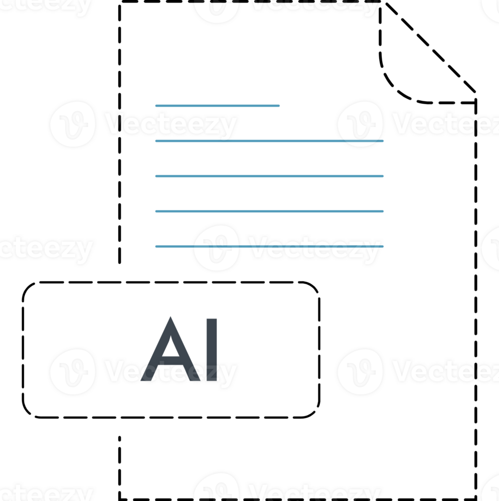 Ai File Format Icon Rounded Outline png