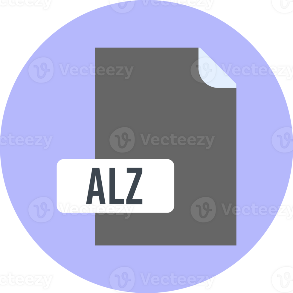 Alz File Format Icon Rounded Circle Bg png