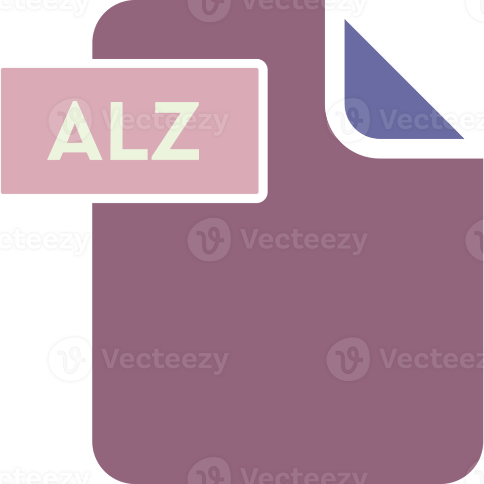Alz File Format Icon Rounded Shapes And Spacing png