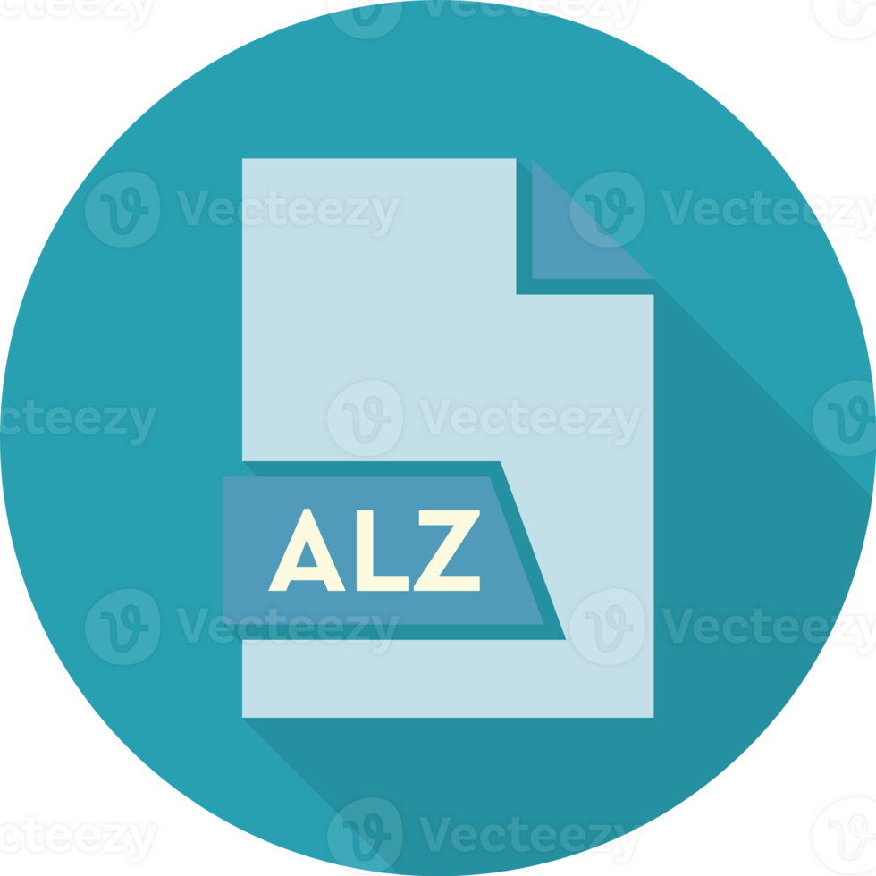 Alz File Format Icon Space In Shapes And Circular Shape Outside png