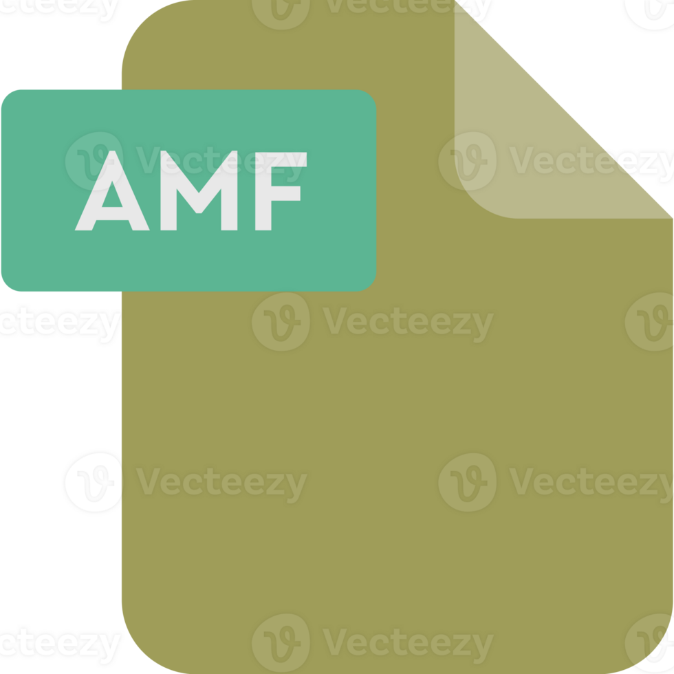 Amf File Format Icon Rounded Shapes png