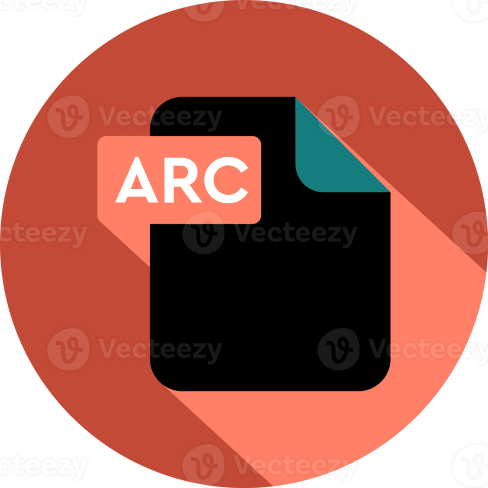 Arc File Format Icon Rounded Shapes With Circle Outside png