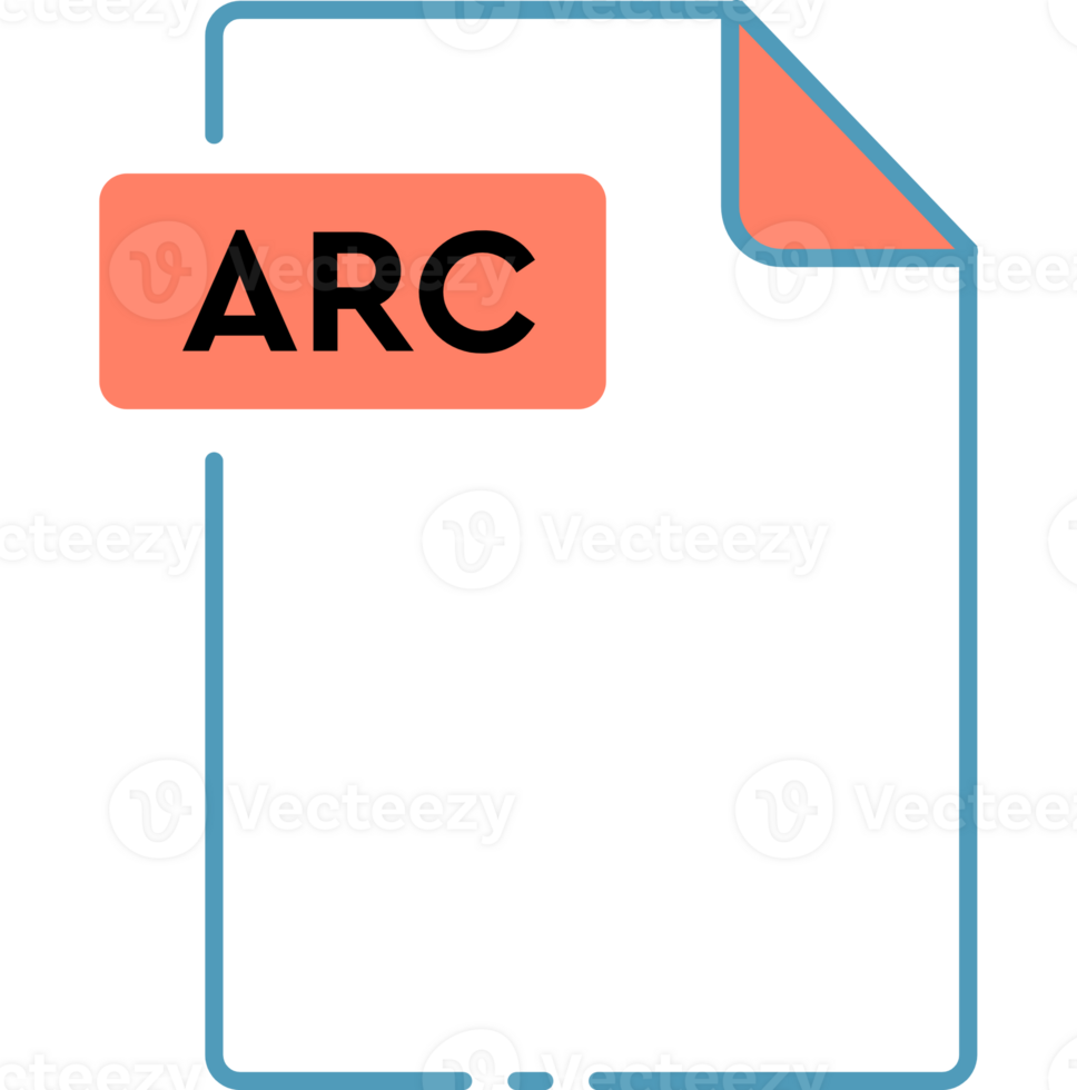 Arc File Format Minimal Icon Outline png
