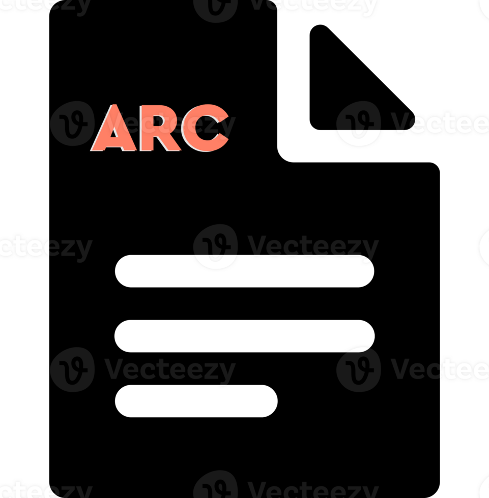 Arc File Icon With Chain Symbol png