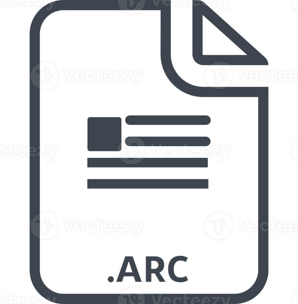Arc File Icon With Symbol png