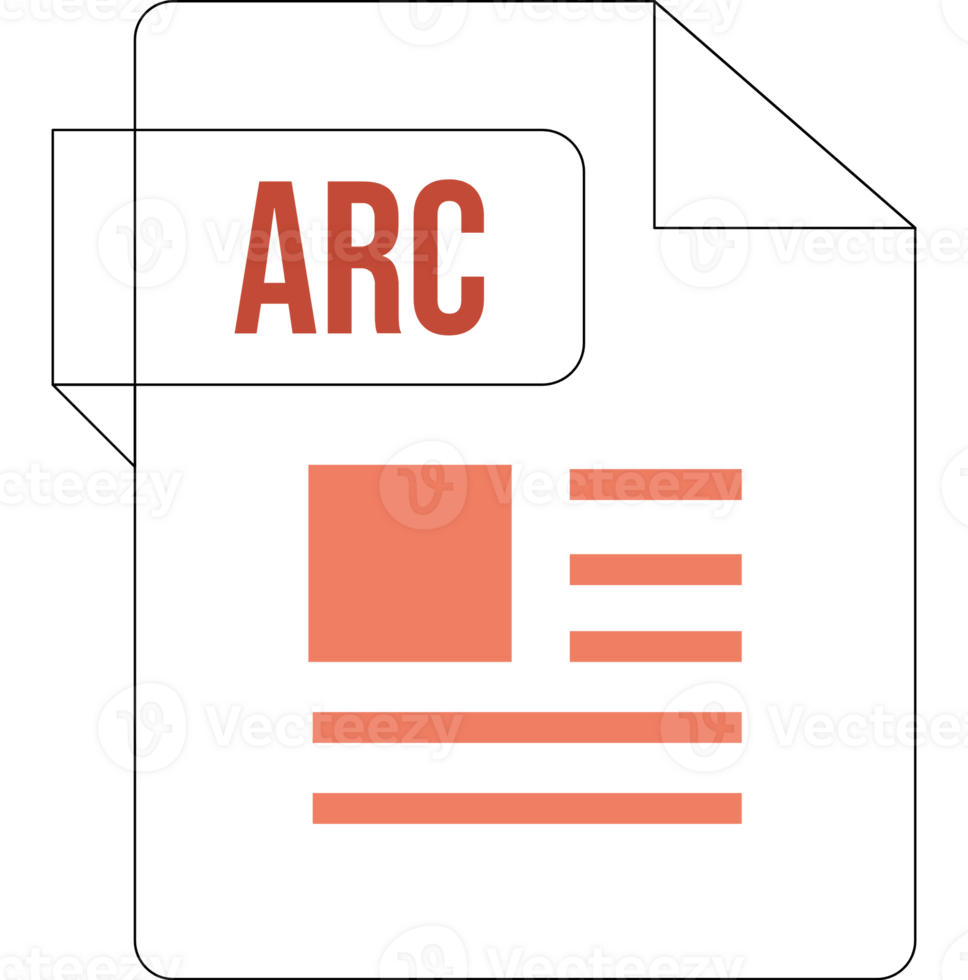 Arc Icon Black Thick Outline png