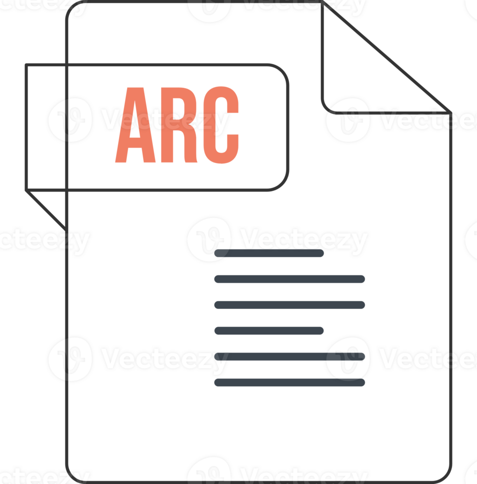 Arc Icon Black Outline png