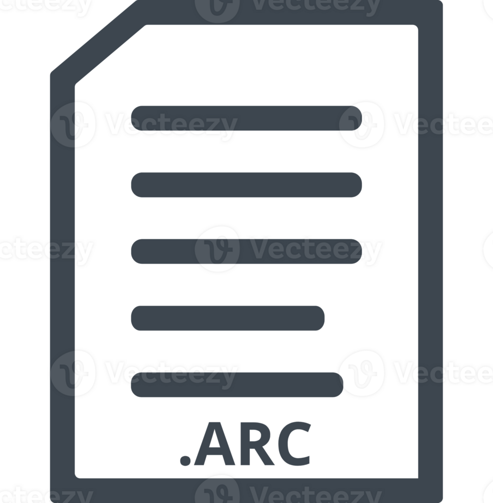 Arc Line Document Icon png
