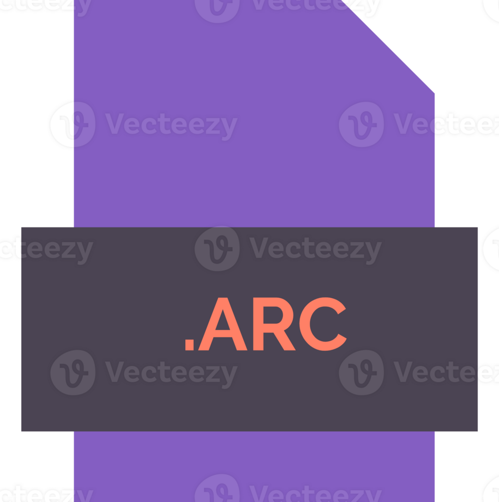 Arc File Extension Icon Fill Crisp Corners With Symbol png