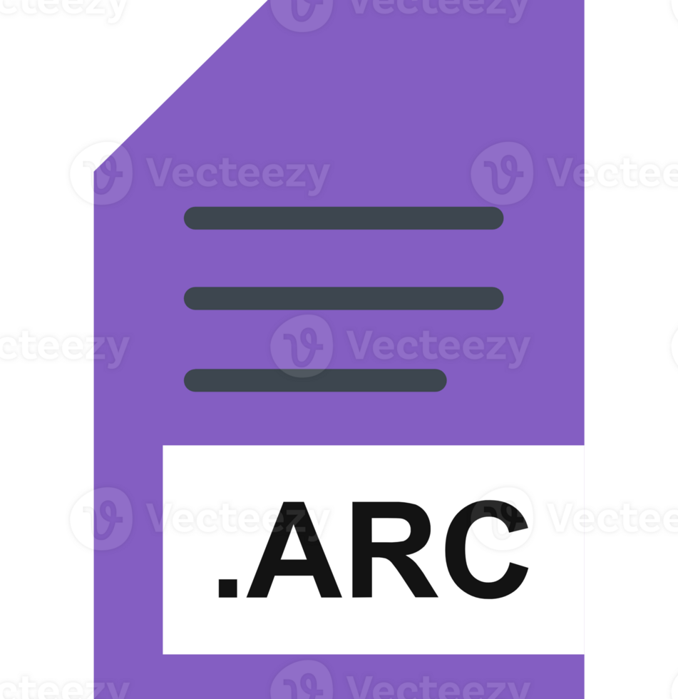 Arc File Extension Icon Black And Grey png