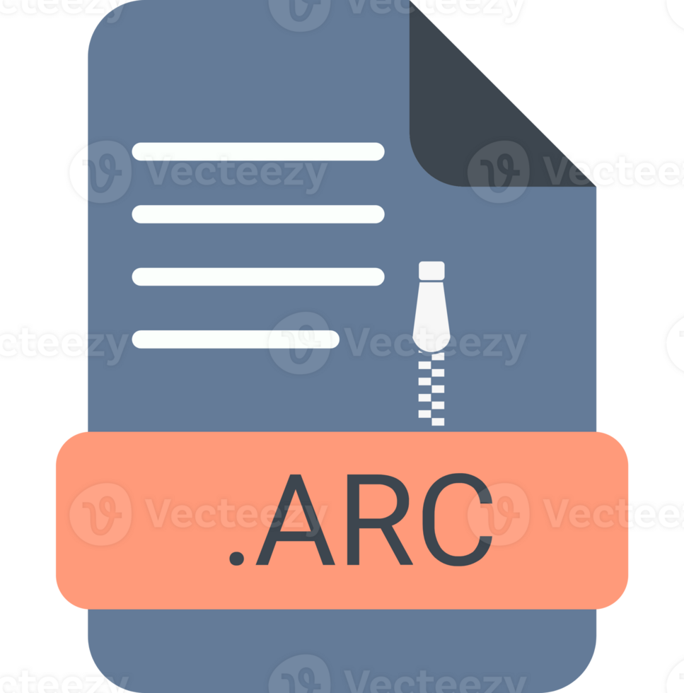 Arc File Extension Icon With Symbol png