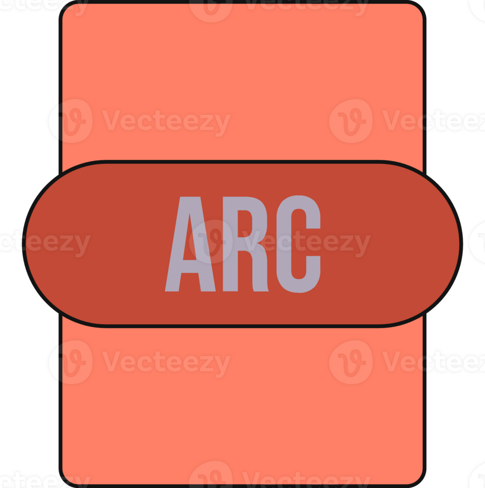 Arc File Extension Icon Rounded Green Fill png