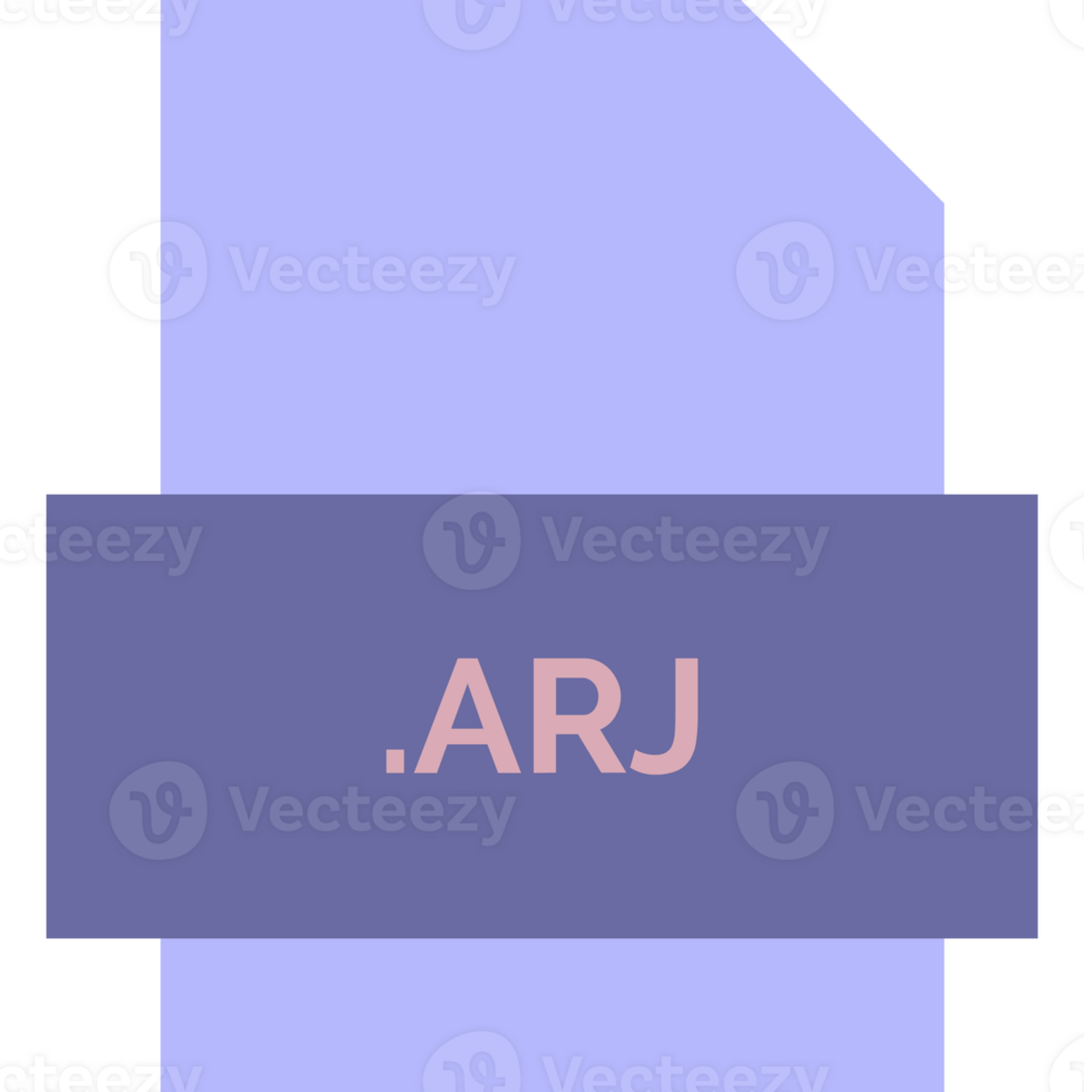 Arj File Extension Icon Fill Crisp Corners With Symbol png