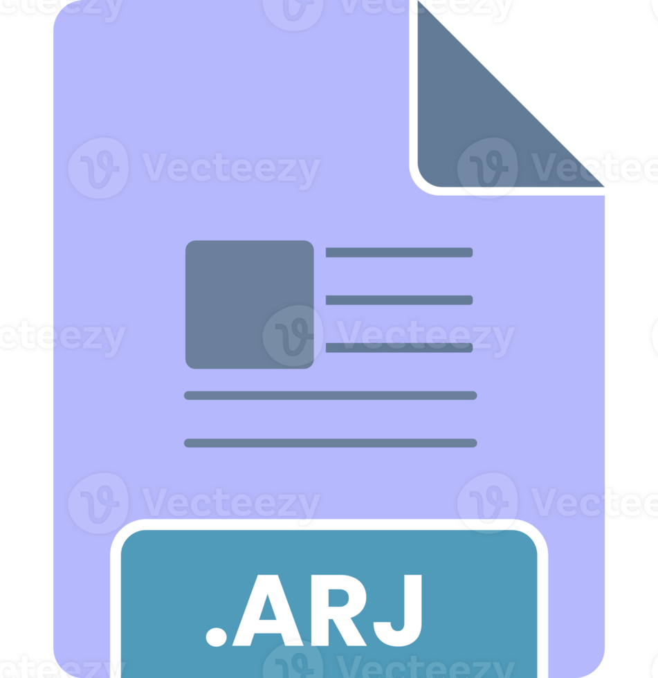 Arj File Minimal Icon With Symbol png