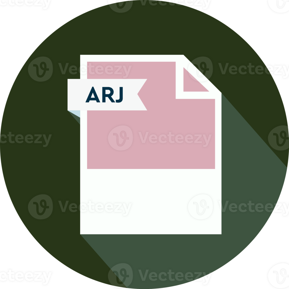 Arj File Format Icon Rose Color Circular Shape png