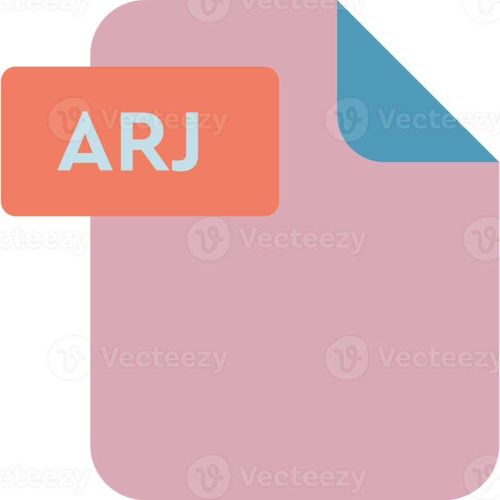 Arj File Format Icon Rounded Shapes png