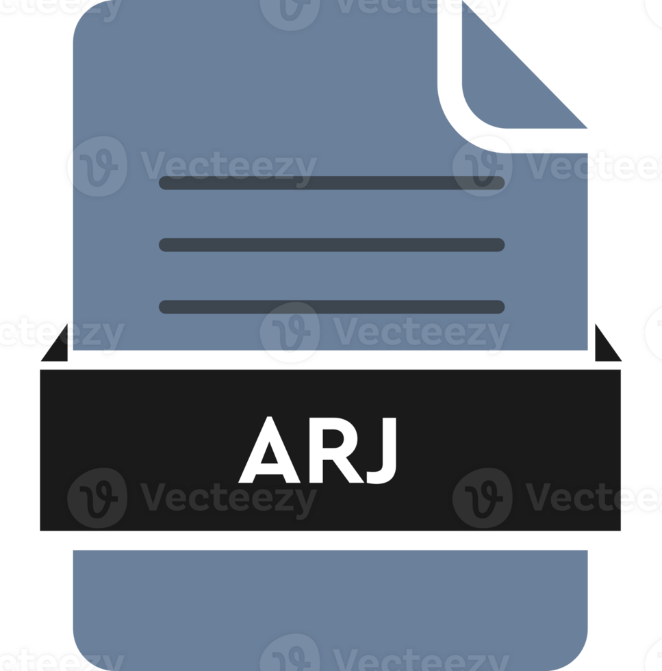 Arj File Icon Black Color And Lines png