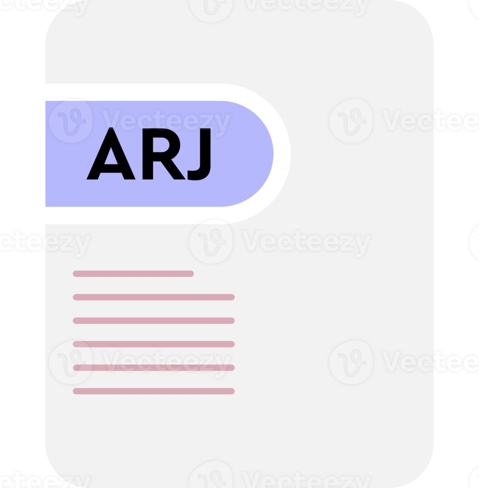 Arj File Icon Pastel Blue And Purple Grey Color png