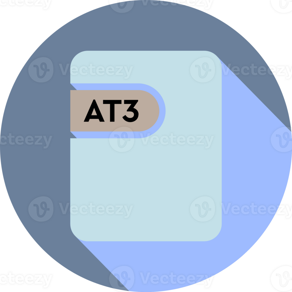 At3 File Icon Purple And Light Color In Circular Shape png