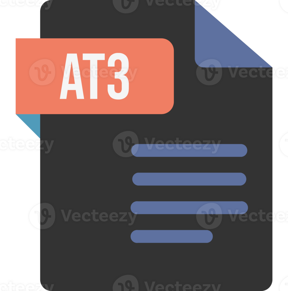 At3 Ip File Icon With Orange And Black Color png