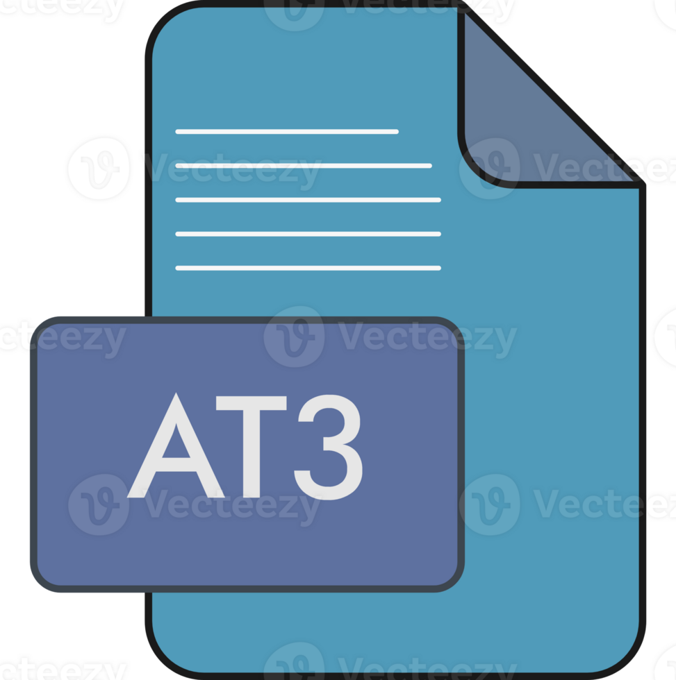 At3 File Extension Icon Fill And Outline png