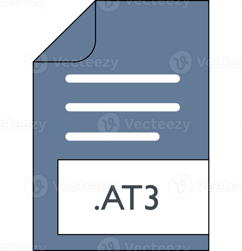 At3 File Format Icon Outline And Fill png