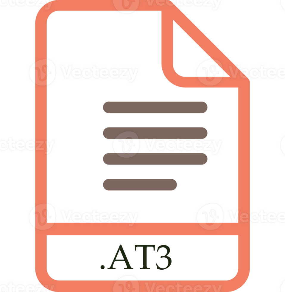 At3 File Minimal Icon With Symbol png
