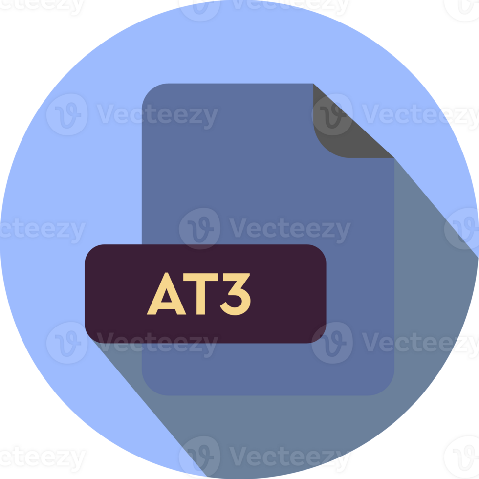 At3 File Extension Icon Dark Colors With Circular Icon png