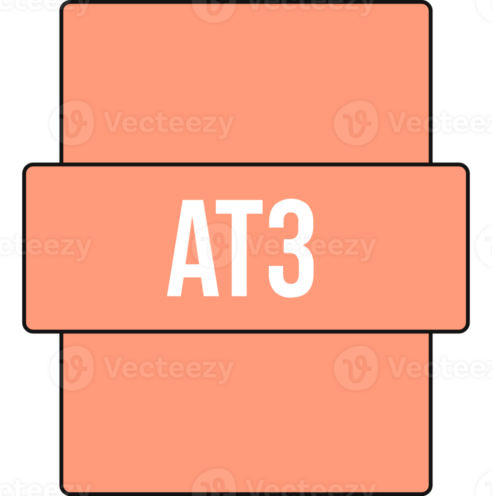 At3 File Extension Icon Orange Fill png