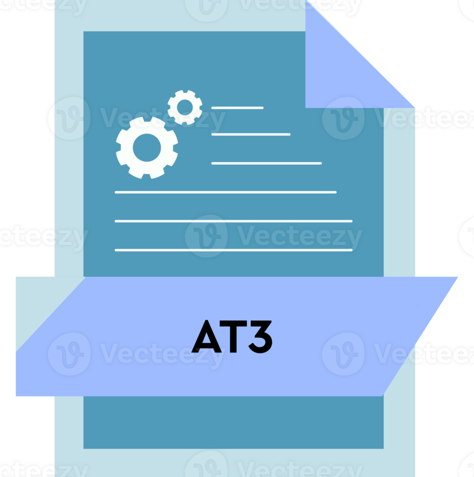 At3 File Format Icon Modern Design png