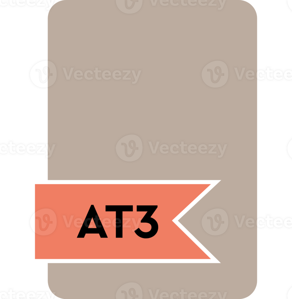 At3 File Format Icon Orange Fill png