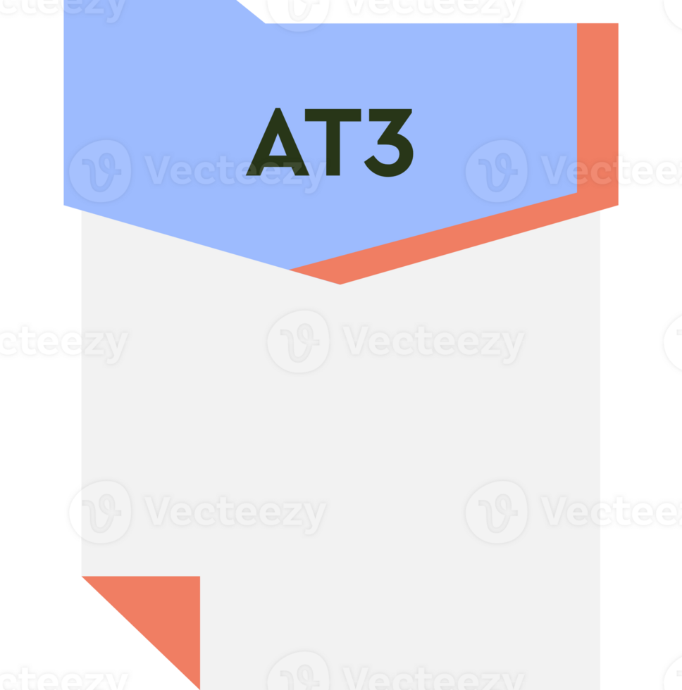 At3 File Format Minimal Icon png
