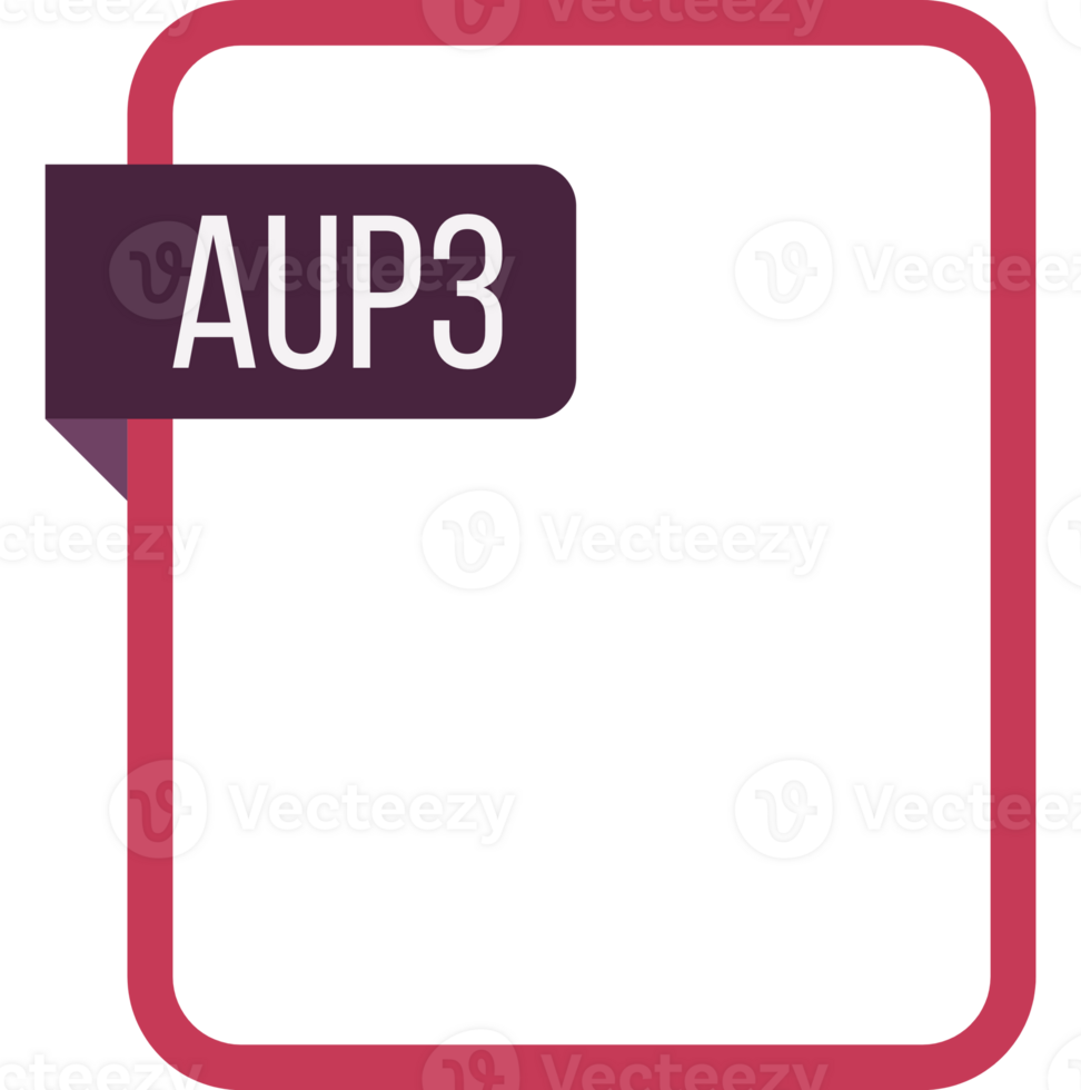 Aup3 File Rectangular Icon png