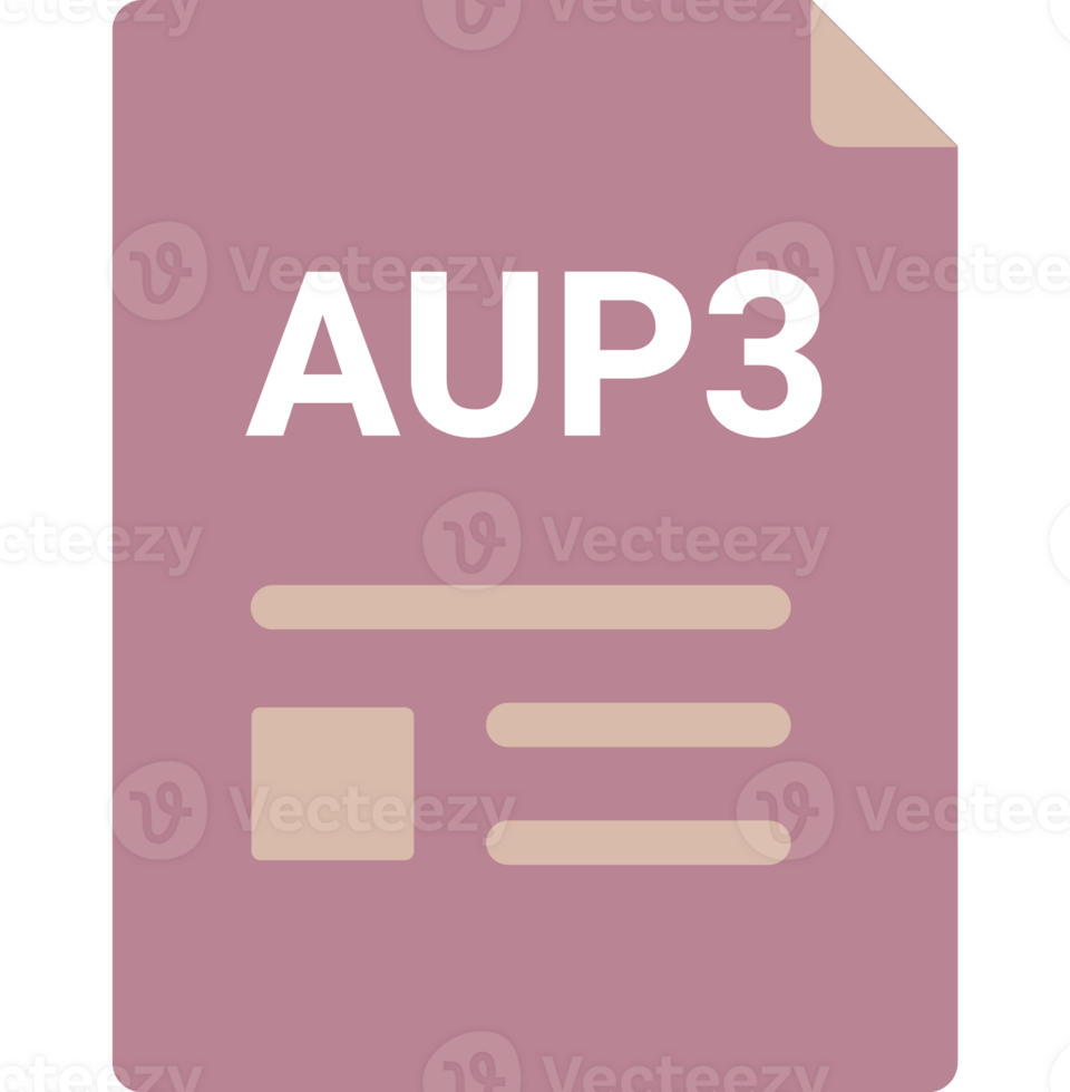 Aup3 File Icon With Symbols png