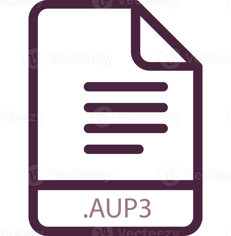 Aup3 File Minimal Icon With Symbol png