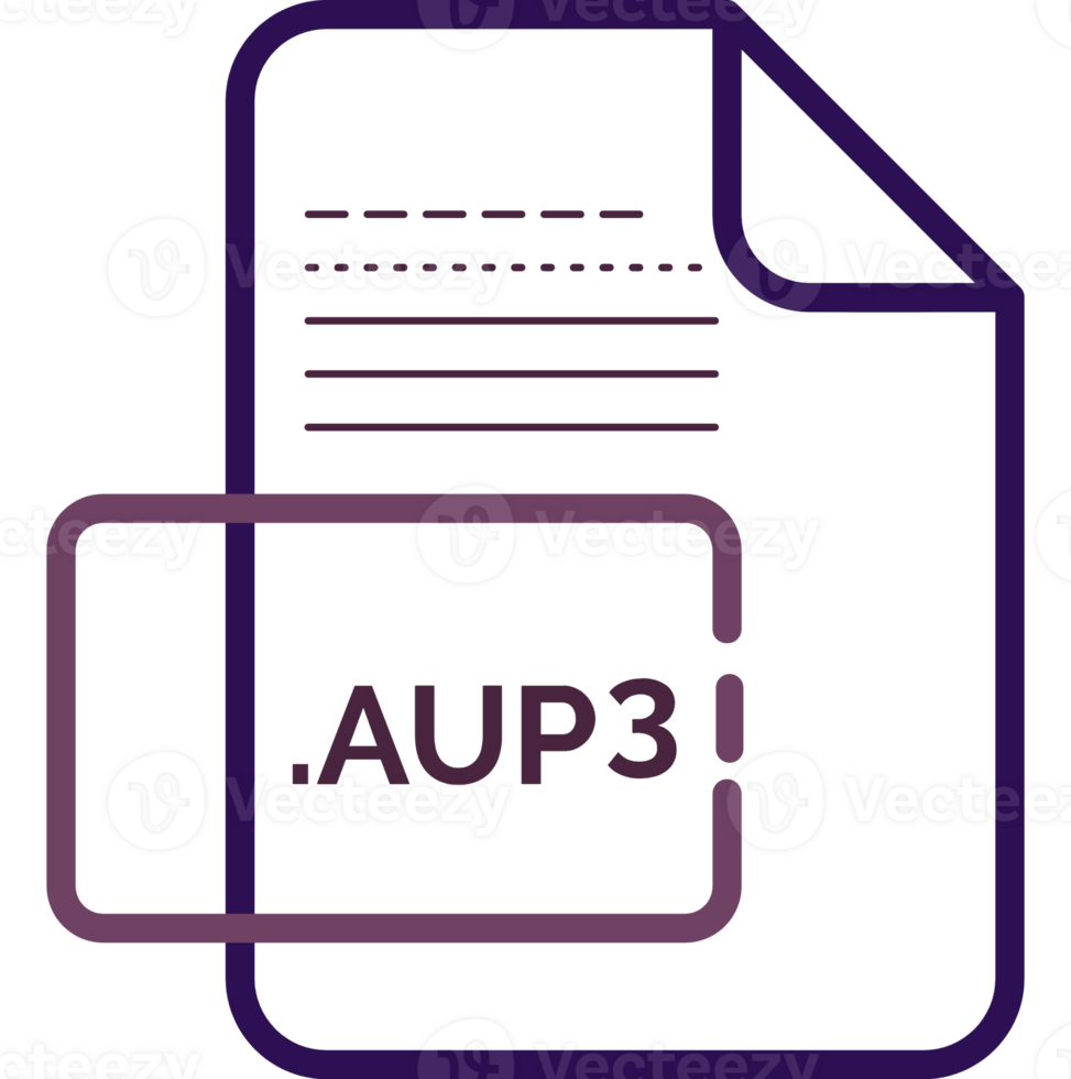 Aup3 File Extension Icon Little Dot And Color Fill png